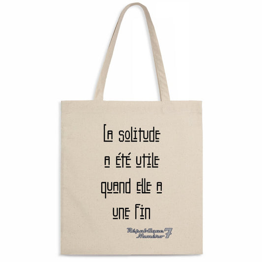 Totebag 100% Corton Bio "La solitude a une fin"