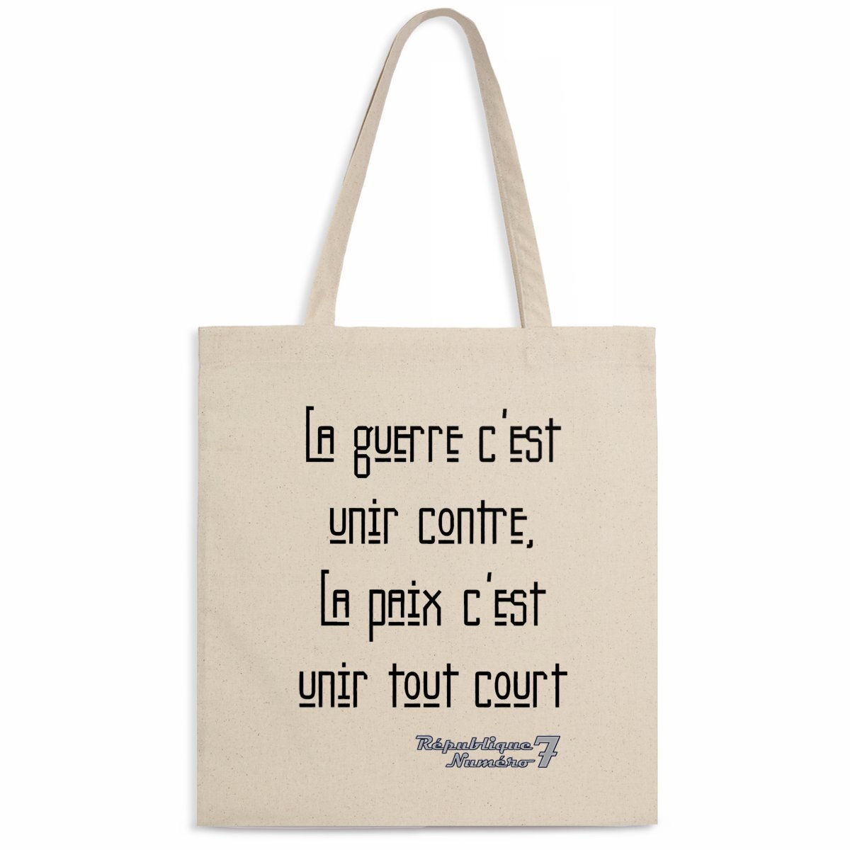 Totebag 100% Coton Bio "Unir Tout Court"
