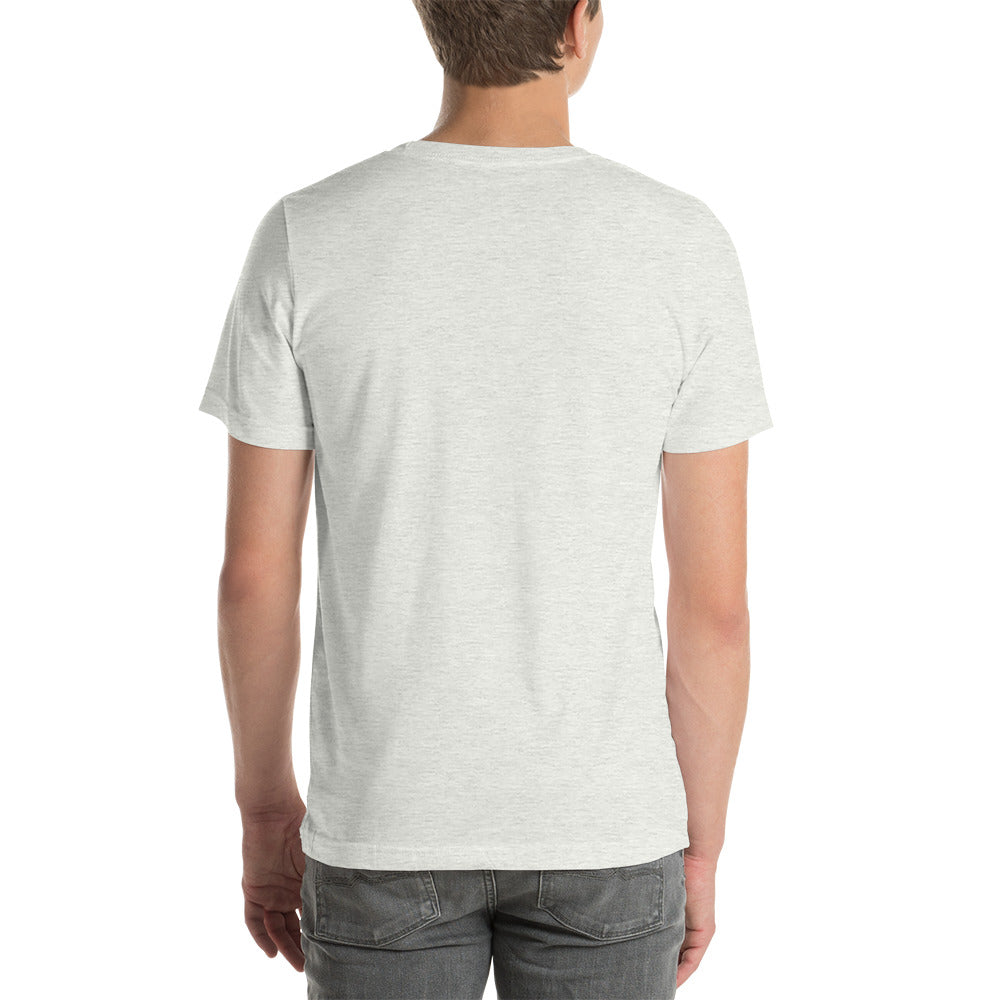 T-shirt Unisexe Brodé "Drapeau de l'Humanité" Tons Clairs