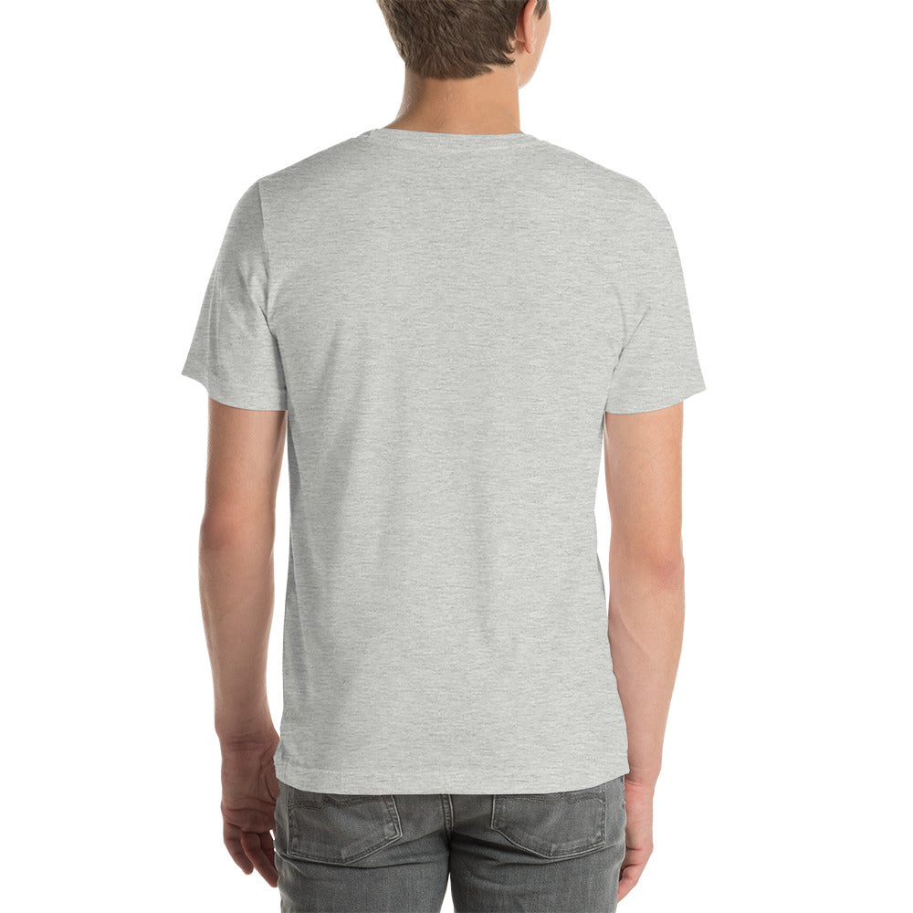 T-shirt Unisexe Brodé "Drapeau de l'Humanité" Tons Clairs
