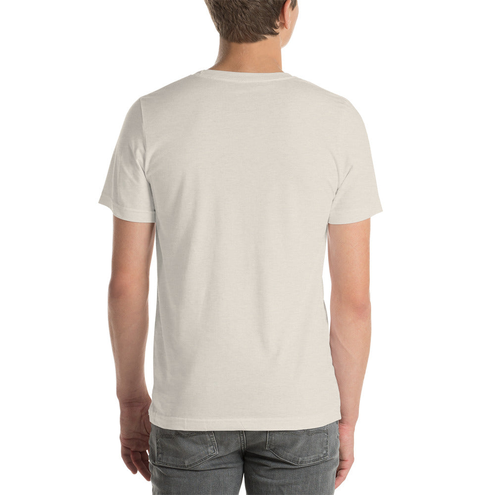 T-shirt Unisexe Brodé "Drapeau de l'Humanité" Tons Clairs