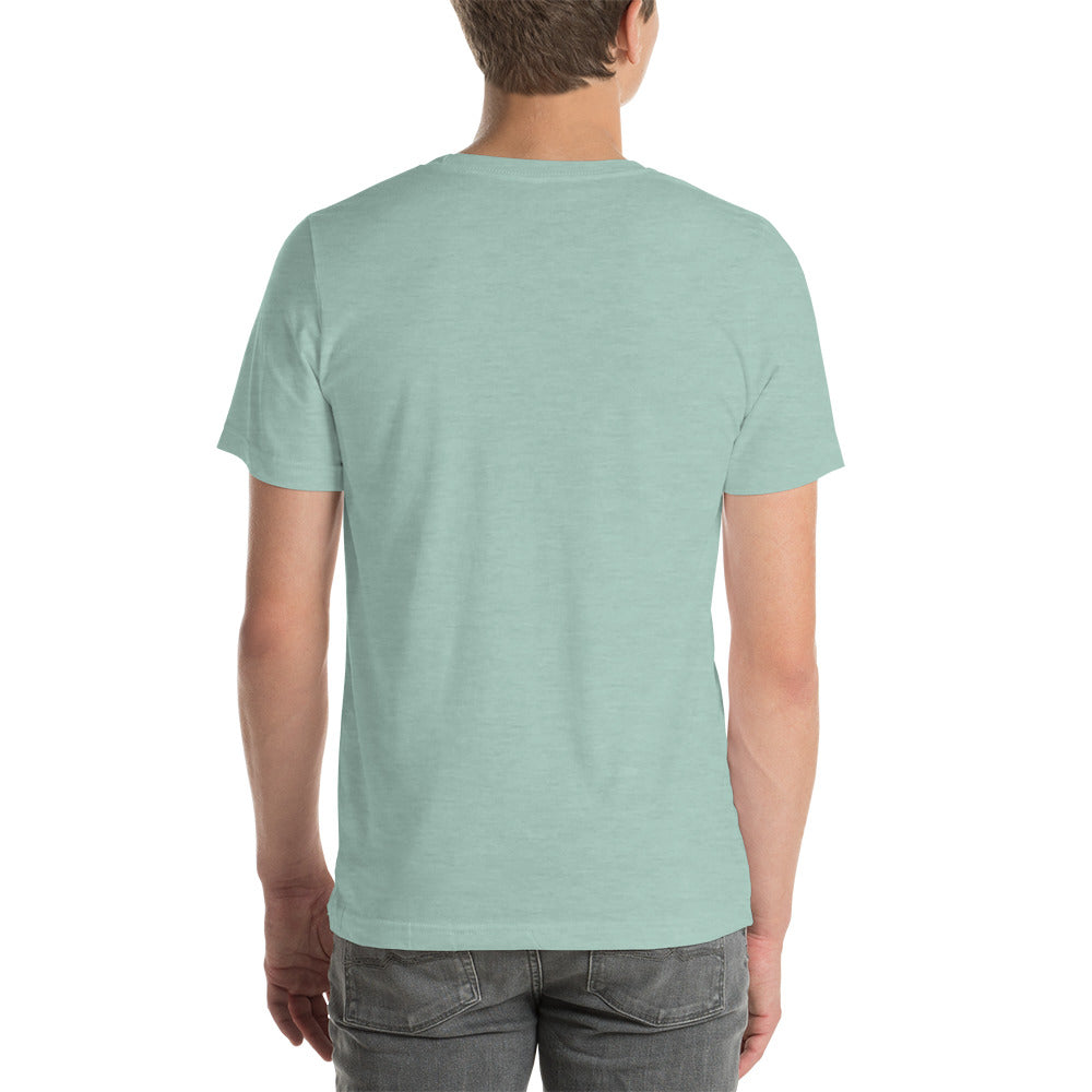 T-shirt Unisexe Brodé "Drapeau de l'Humanité" Tons Clairs