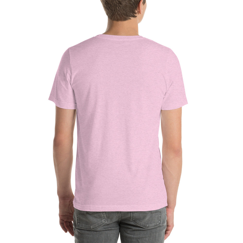 T-shirt Unisexe Brodé "Drapeau de l'Humanité" Tons Clairs
