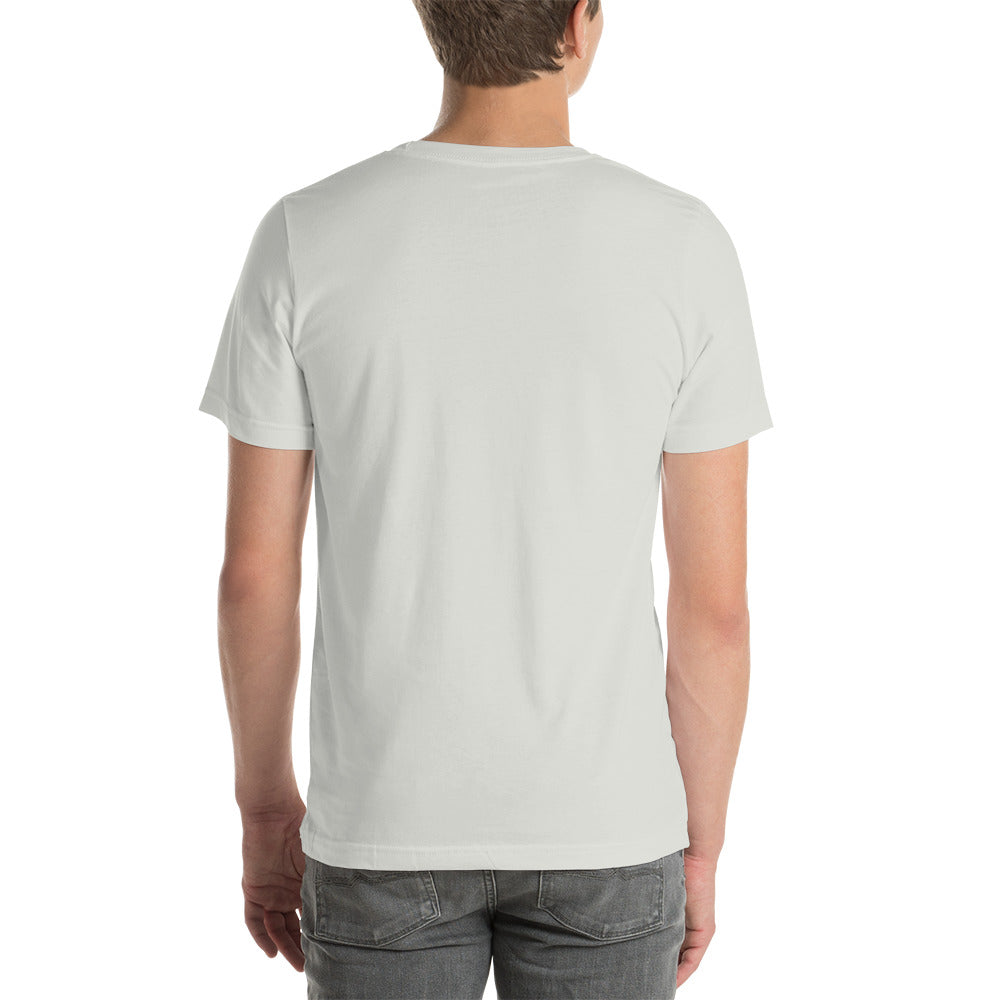 T-shirt Unisexe Brodé "Drapeau de l'Humanité" Tons Clairs
