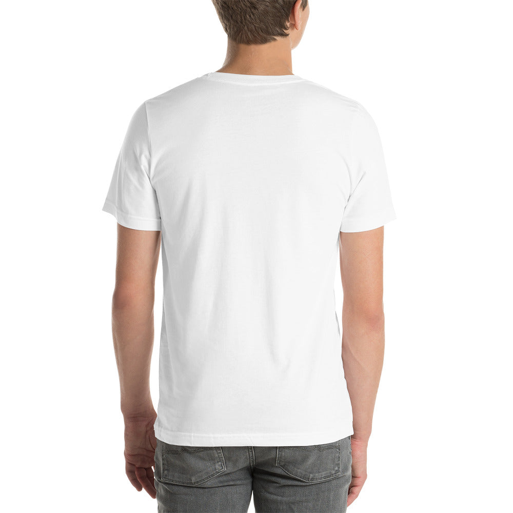 T-shirt Unisexe Brodé "Drapeau de l'Humanité" Tons Clairs