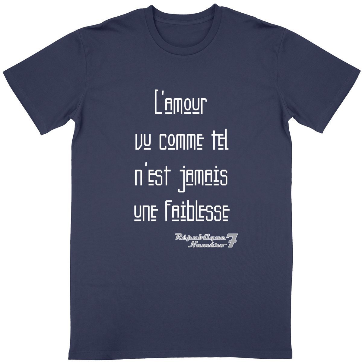 T-shirt Unisexe Conversion Bio "L'amour n'est jamais une faiblesse"