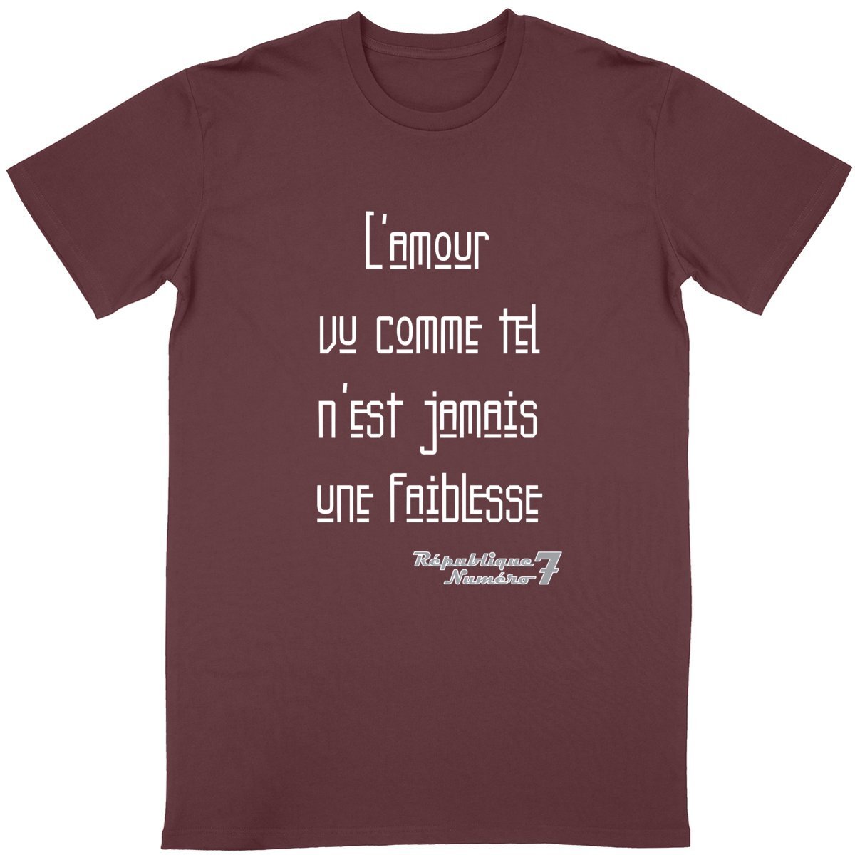 T-shirt Unisexe Conversion Bio "L'amour n'est jamais une faiblesse"