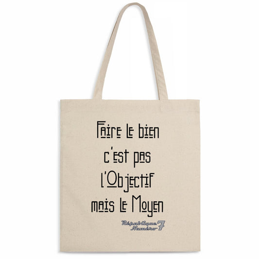 Totebag 100% Coton Bio "Faire le Bien"