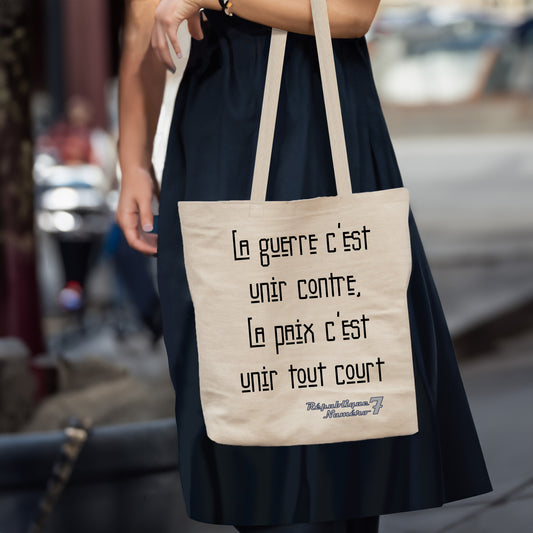 Totebag 100% Coton Bio "Unir Tout Court"